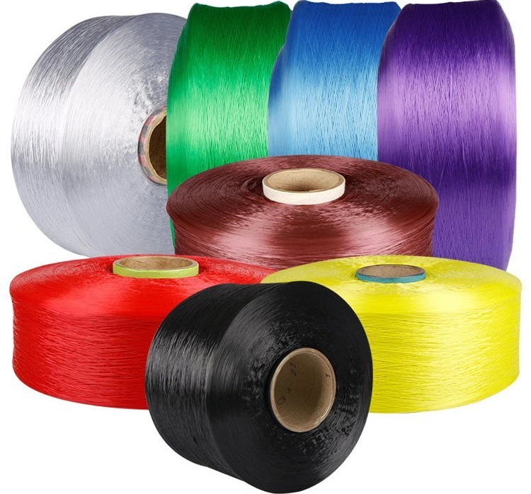 100% Dope Dyed 50d/14f Polyester Color Filament POY Yarn for Textile